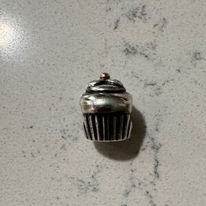 Pandora Silver Cupcake Charm